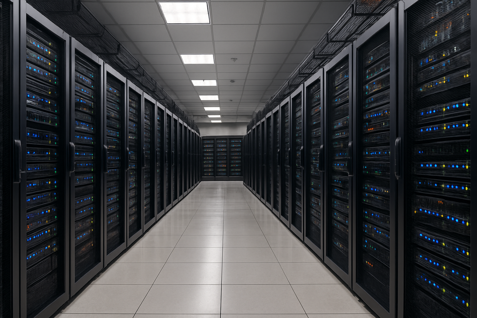 Interior Commercial Data Center Building