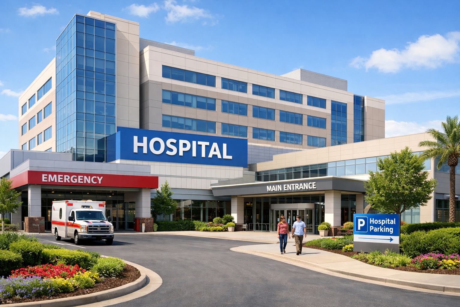 Exterior of a Hospital 